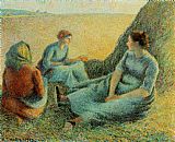 Camille Pissarro Haymakers Resting painting